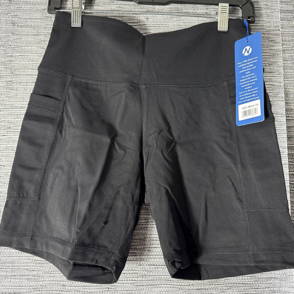 Nirlon Bike Shorts, Black, Size 10